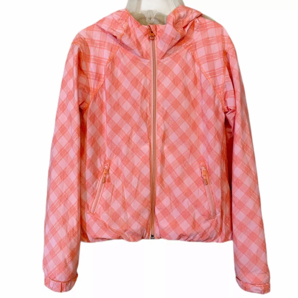 Ivivva By Lululemon Plaid Hooded Jacket